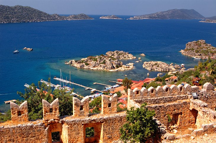 View over Kekova Gulf from Kaleköy