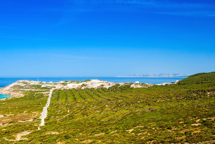 Coastal scenery along the road to Cap Blanc