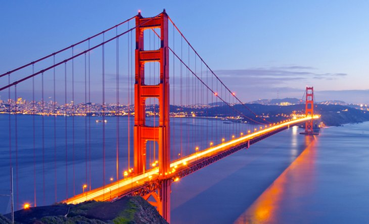 San Francisco and the Golden Gate Bridge