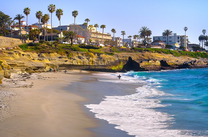 A beautiful beach in La Jolla