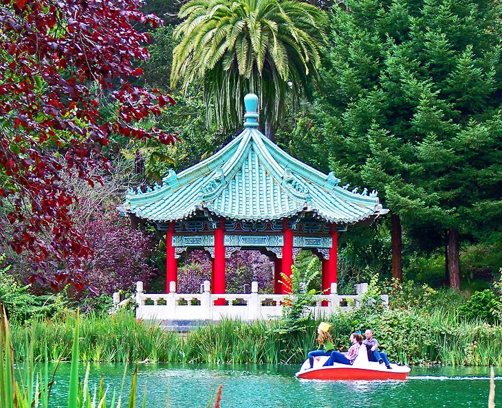 Paddleboat on Stow Lake