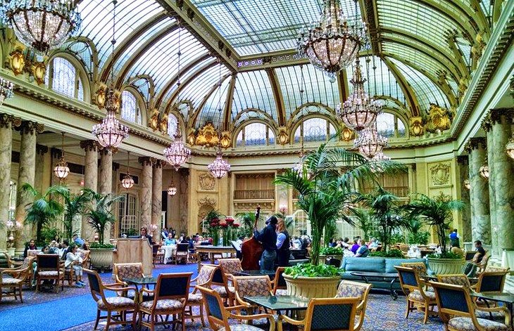 High Tea at the Garden Court in the Palace Hotel