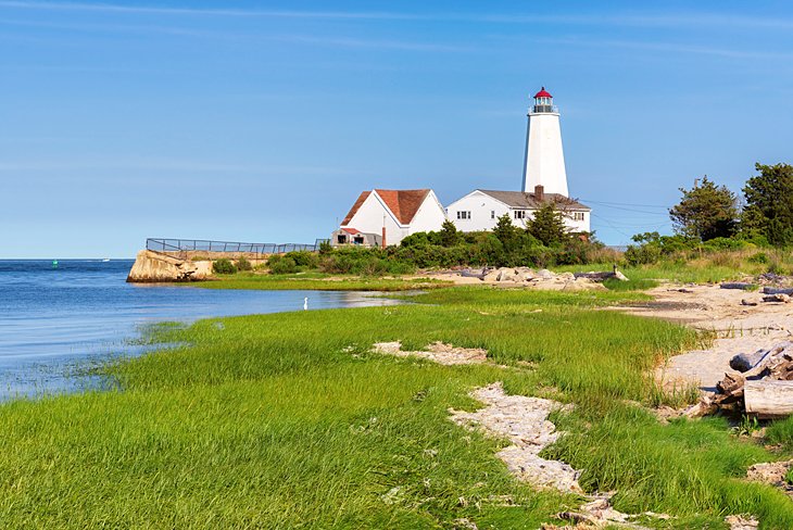 Lynde Point Lighthouse in Old Saybrook