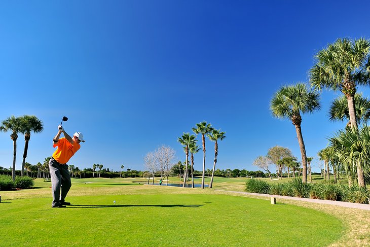 Tee Off at a Golf Course