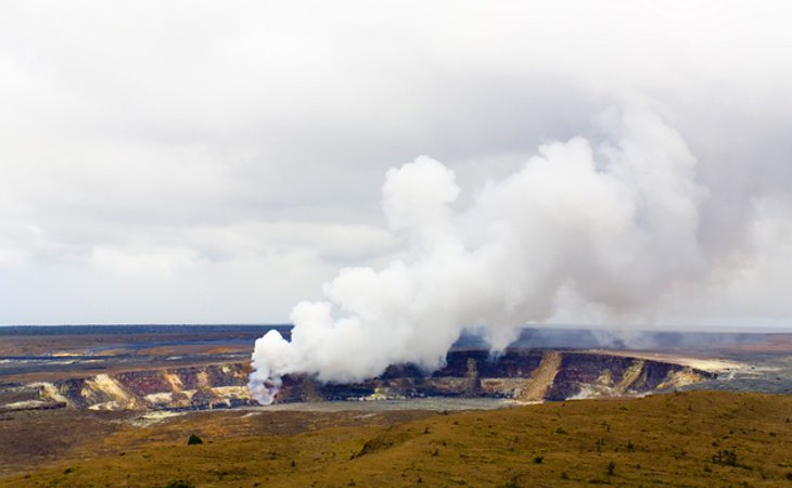 Crater Rim Road autour de la caldeira du Kilauea