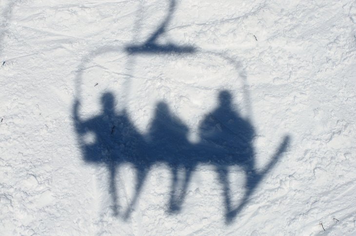 Chairlift shadow