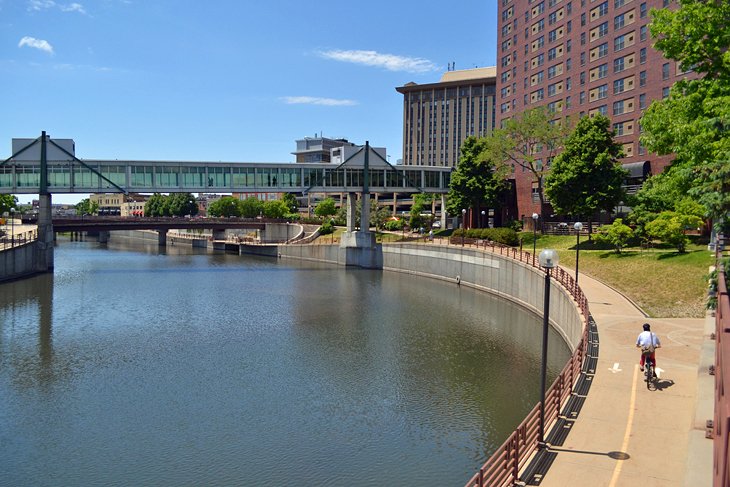 Bike trail in Rochester