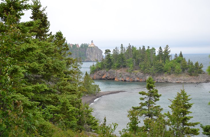 View of the Split Rock Lighthouse from cart-in site # 4