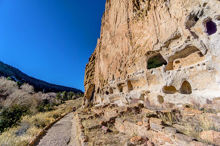 Anasazi dwellings in Bandelier National Monument