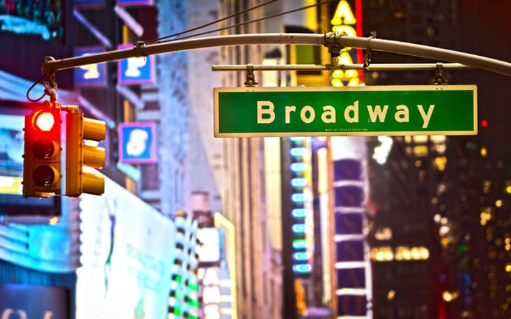 Theater District in New York City, USA