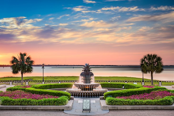 Parc du front de mer à Charleston