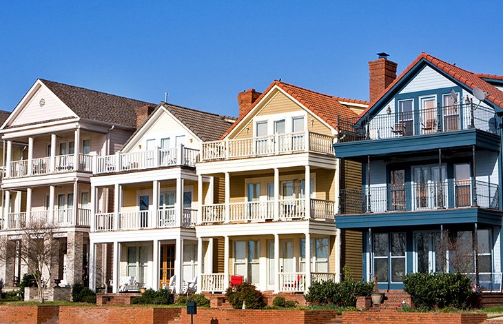 Maisons de ville sur Mud Island