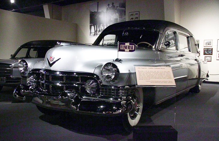 Old hearse at the National Museum of Funeral History