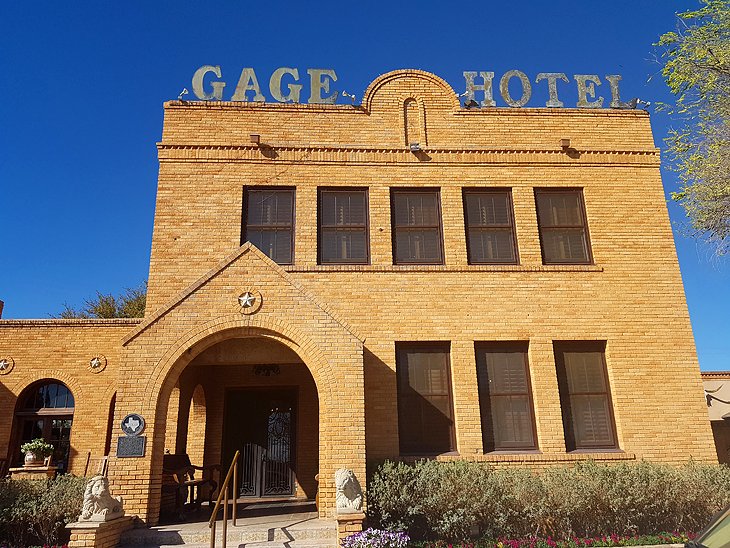 Gage Hotel entrance