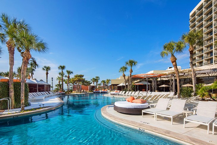 Hotel Pool View San Luis Resort Galveston Youtube