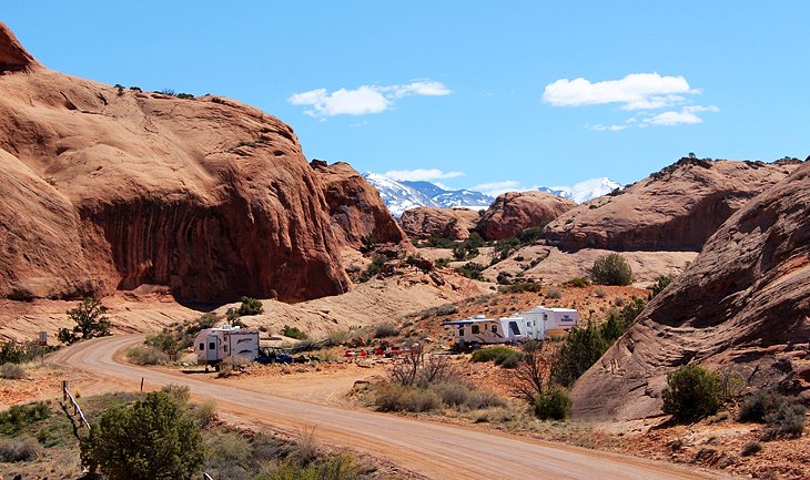 9 mejores campamentos cerca de Moab: Arches, Canyonlands, Dead Horse Point, BLM y más