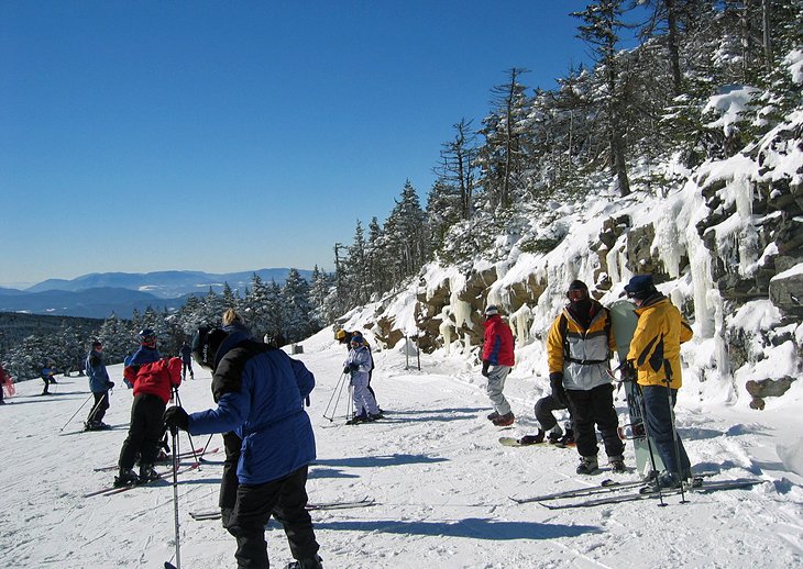 Skiers at Killington