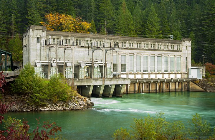 Gorge Powerhouse on the Trail of the Cedars Nature Walk