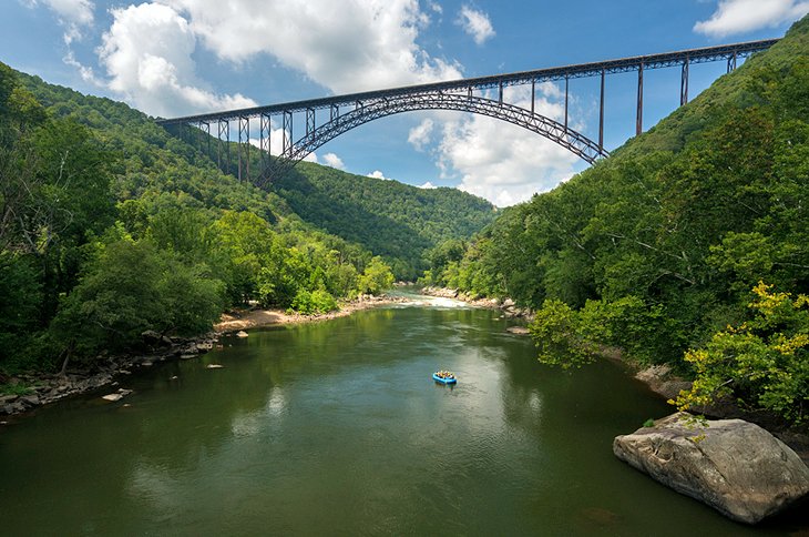 5 mejores ríos de rafting en aguas bravas en Virginia Occidental