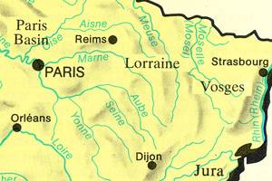 Basins, Mountains and Rivers in France