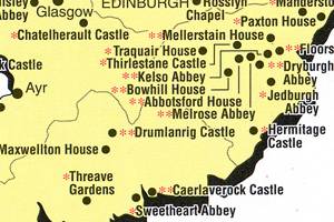 Scotland - Principal Castles, abbeys and Prehistoric Sites