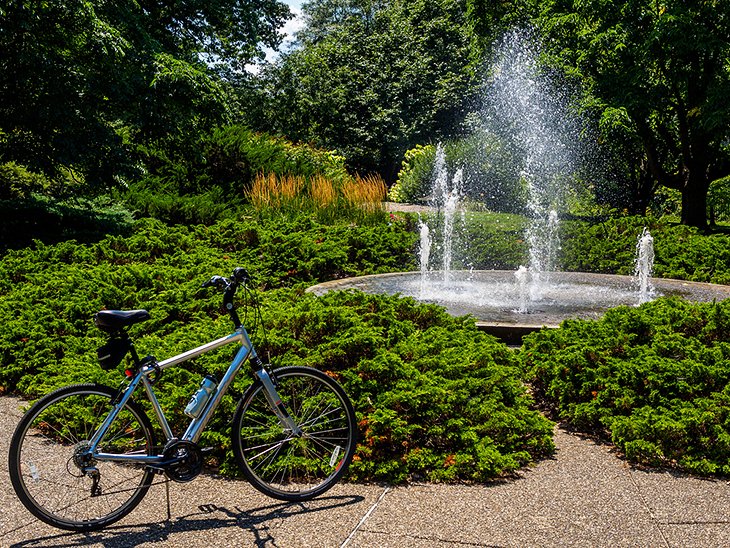 Fountain at Luthy Botanical Garden