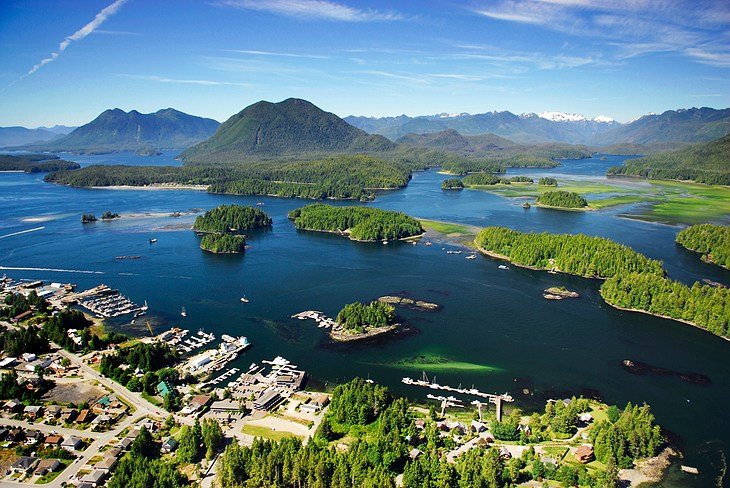 Aerial View of Tofino