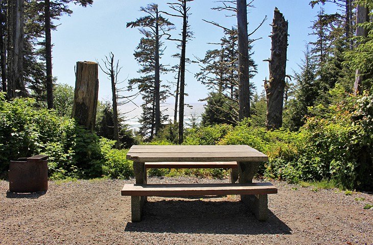 Campsite at Green Point Campground