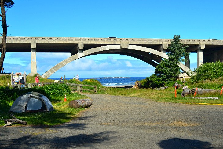 Spencer Creek Bridge at Beverly Beach State Park