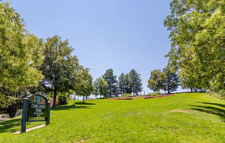 Confluence Park, departure point of the Denver Trolley