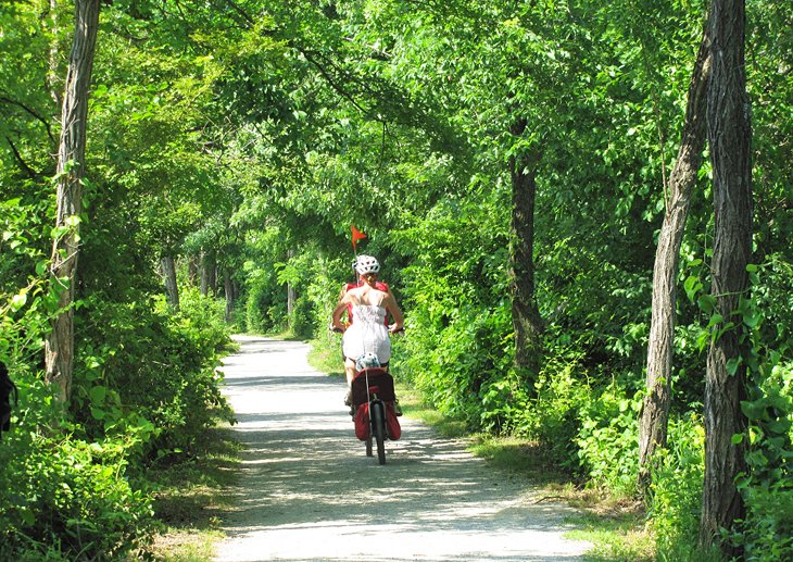 Bike riding through the Capital Area Greenbelt