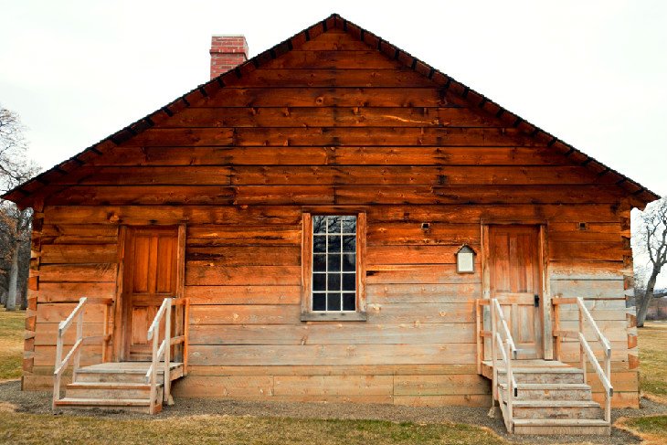 Historic guardhouse at Fort Simcoe Historical State Park