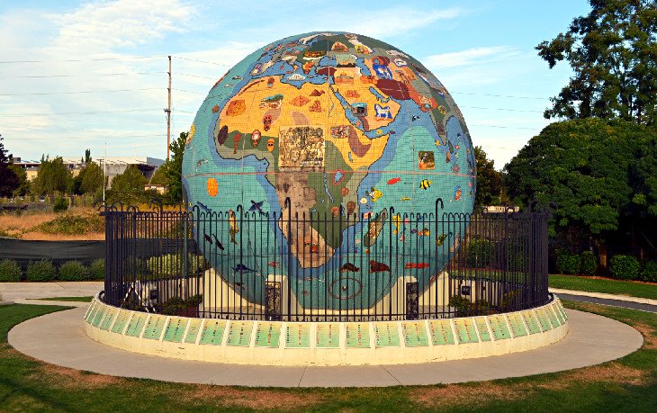 Eco-Earth Globe at Riverfront City Park