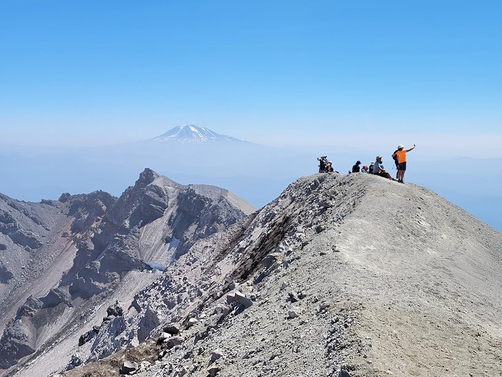 The view from Mount St. Helens summit