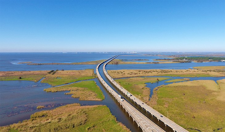 Interstate through Mobile Bay