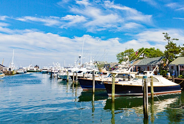 Yachts in Nantucket Harbor