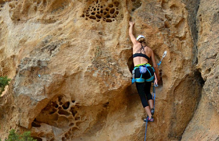 Climber at Smith Rock State Park