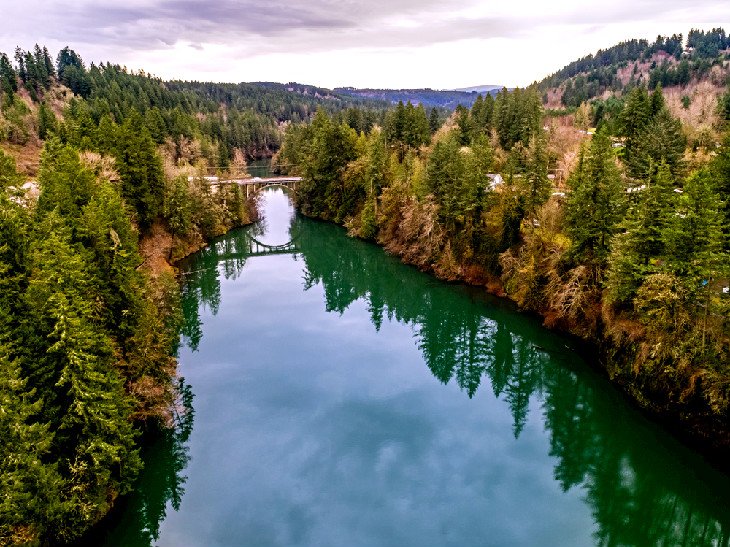 Scenic Clackamas River near Barton Park