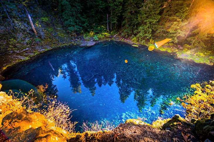 Tamolitch Blue Pool near Paradise Campground