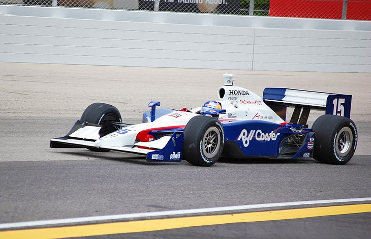 Formula One race car at the Milwaukee Mile