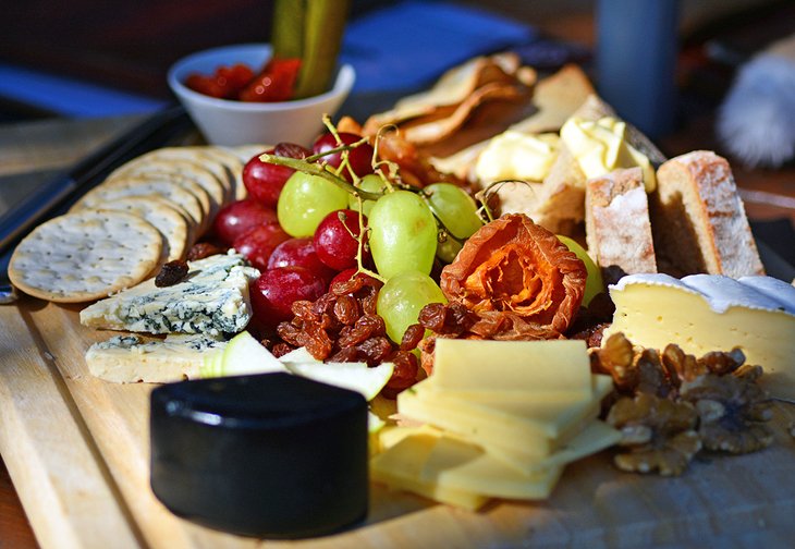 Cheese and fruit platter