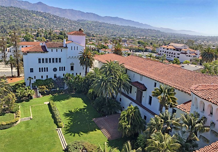 View from the Santa Barbara County Courthouse Clock Tower