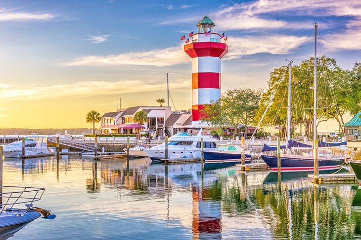 Boats bobbing at Hilton Head