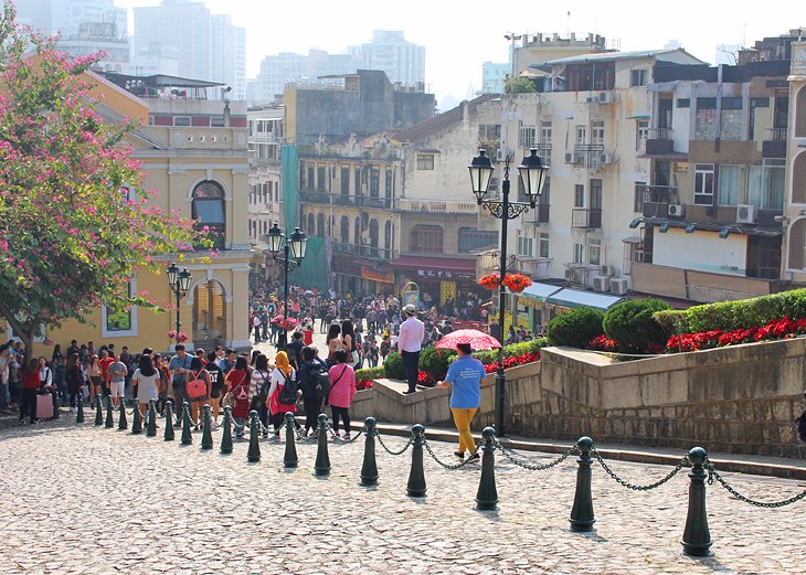 Street near Ruins of St. Paul's