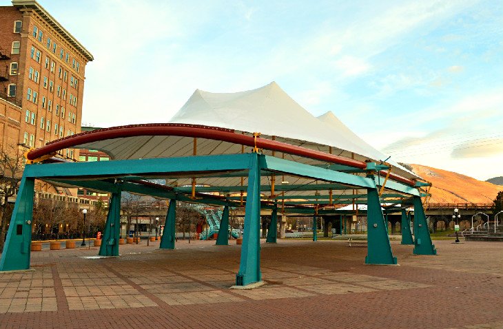 Caras Park pavilions