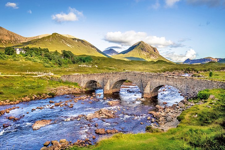 Old stone bridge in Sligachan