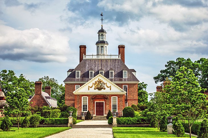 Palais du gouverneur à Colonial Williamsburg