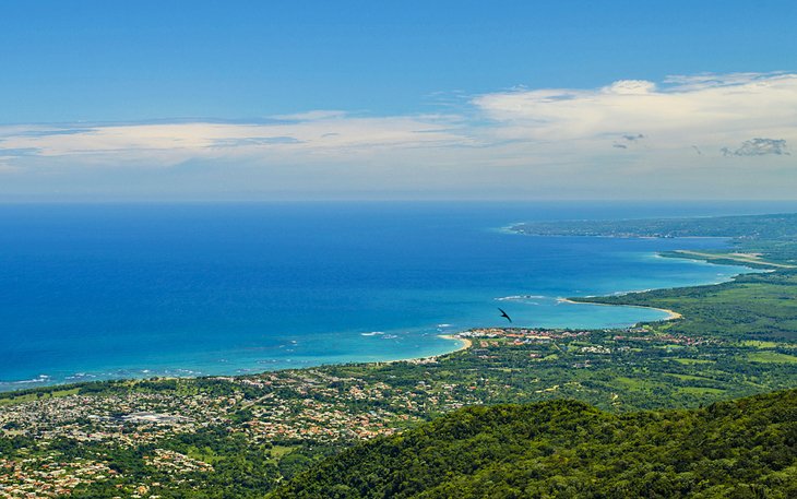 Scenic view of Puerto Plata from Mount Isabella