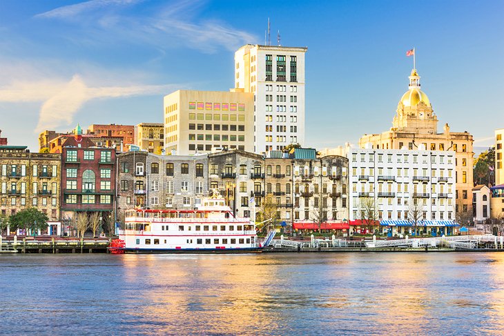 Savannah River and skyline