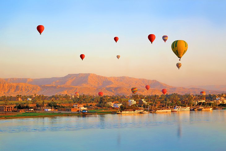 Ballooning at sunrise in Luxor